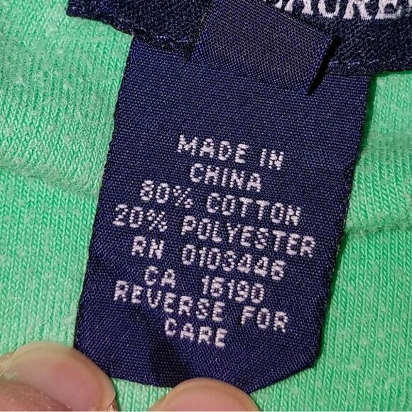 Ralph Lauren Green Velour Hoodie Full Zip Sweatshirt Baby Infant 9 Months READ - Picture 7 of 10